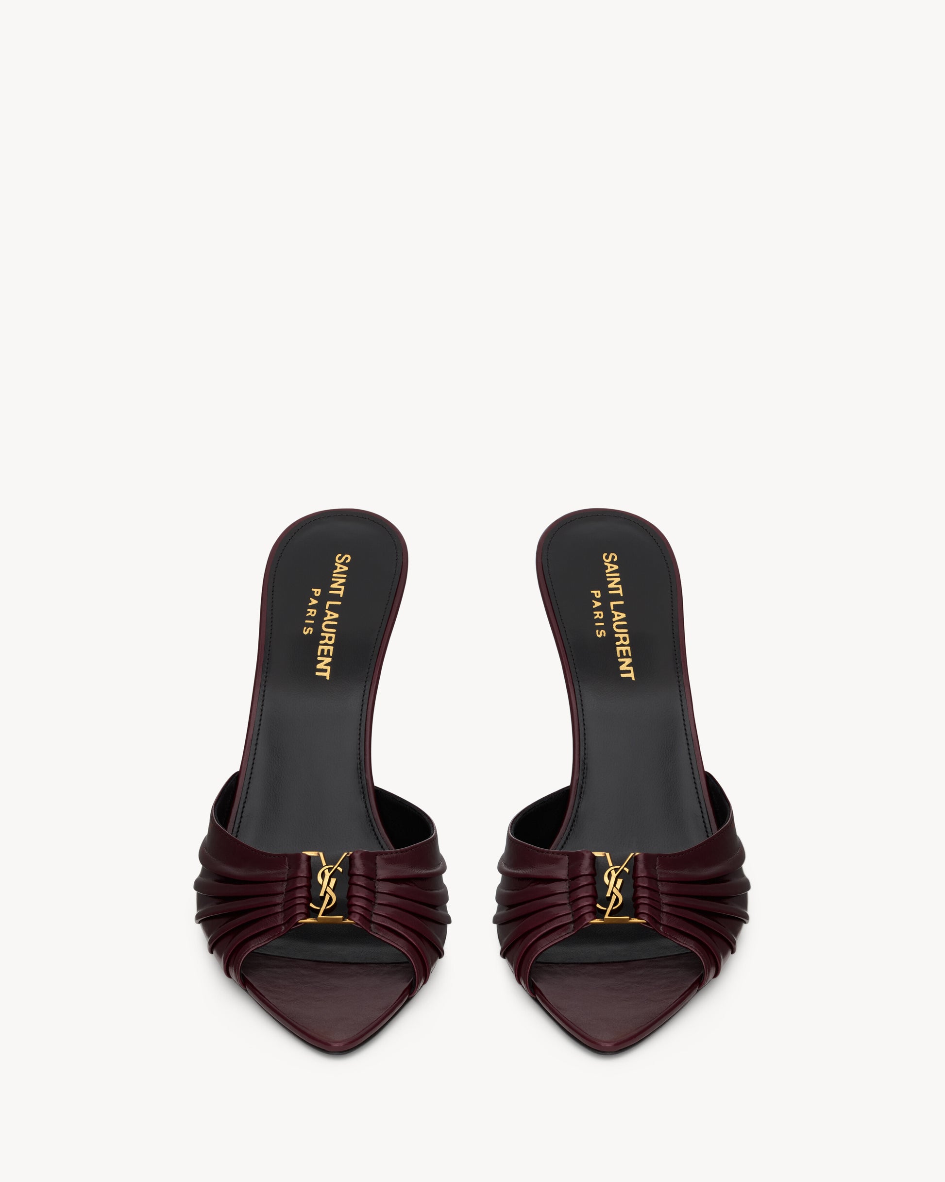 BABYLONE mules in smooth leather