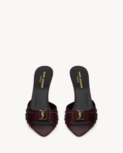 BABYLONE mules in smooth leather