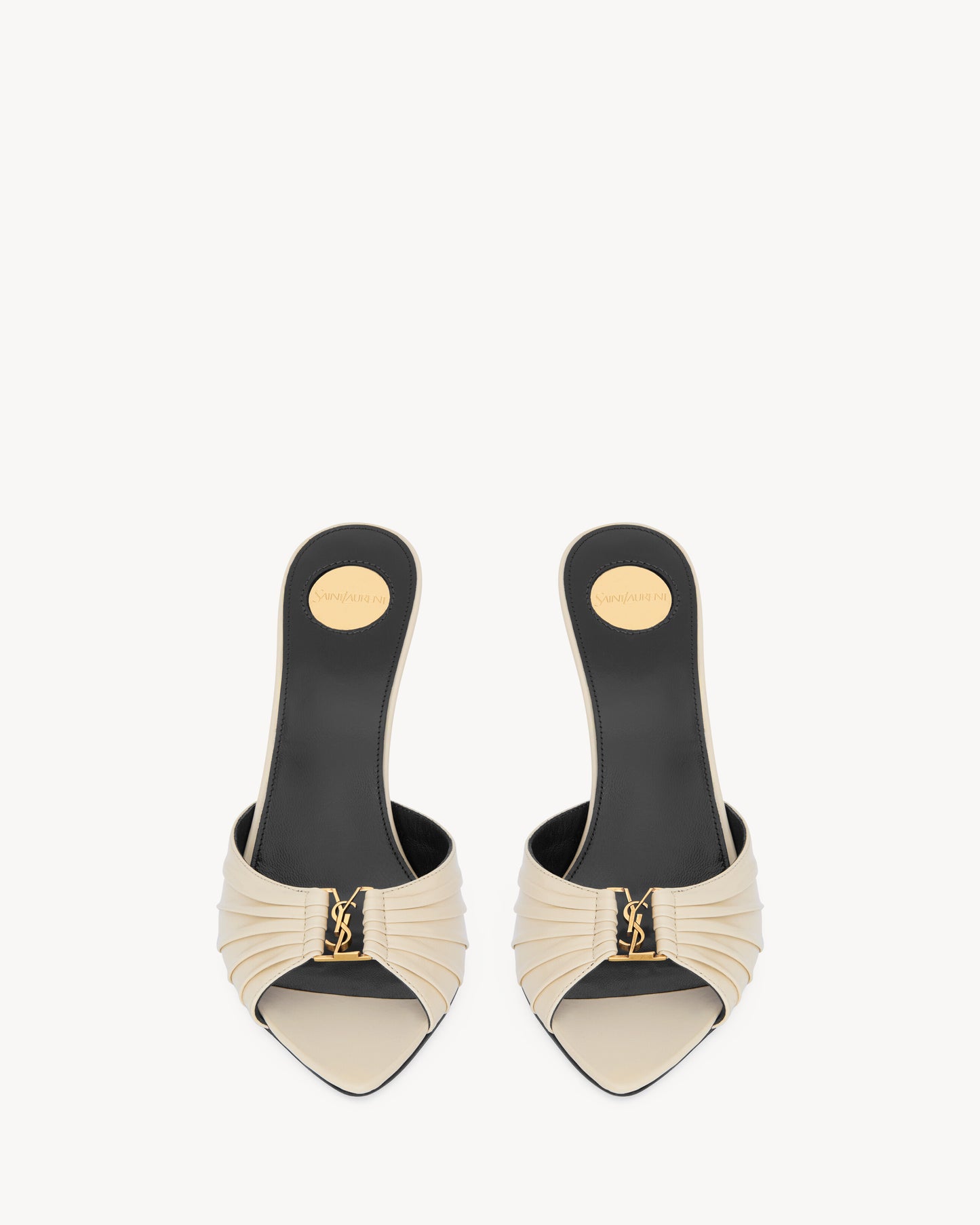 BABYLONE mules in smooth leather