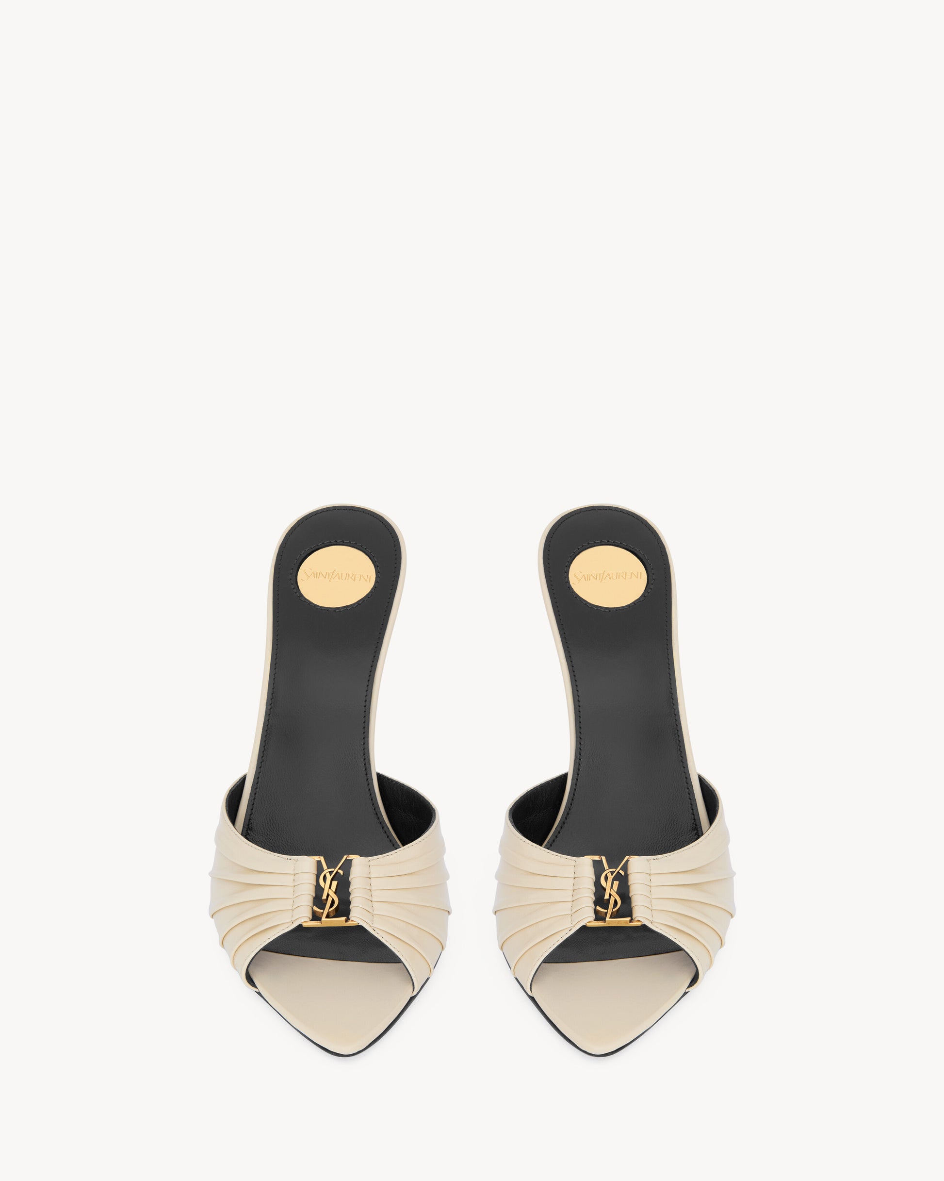 BABYLONE mules in smooth leather