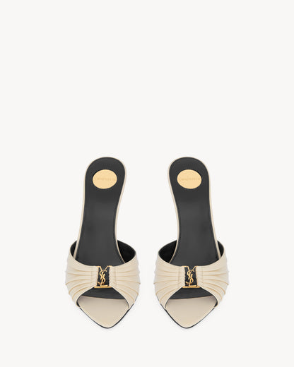BABYLONE mules in smooth leather