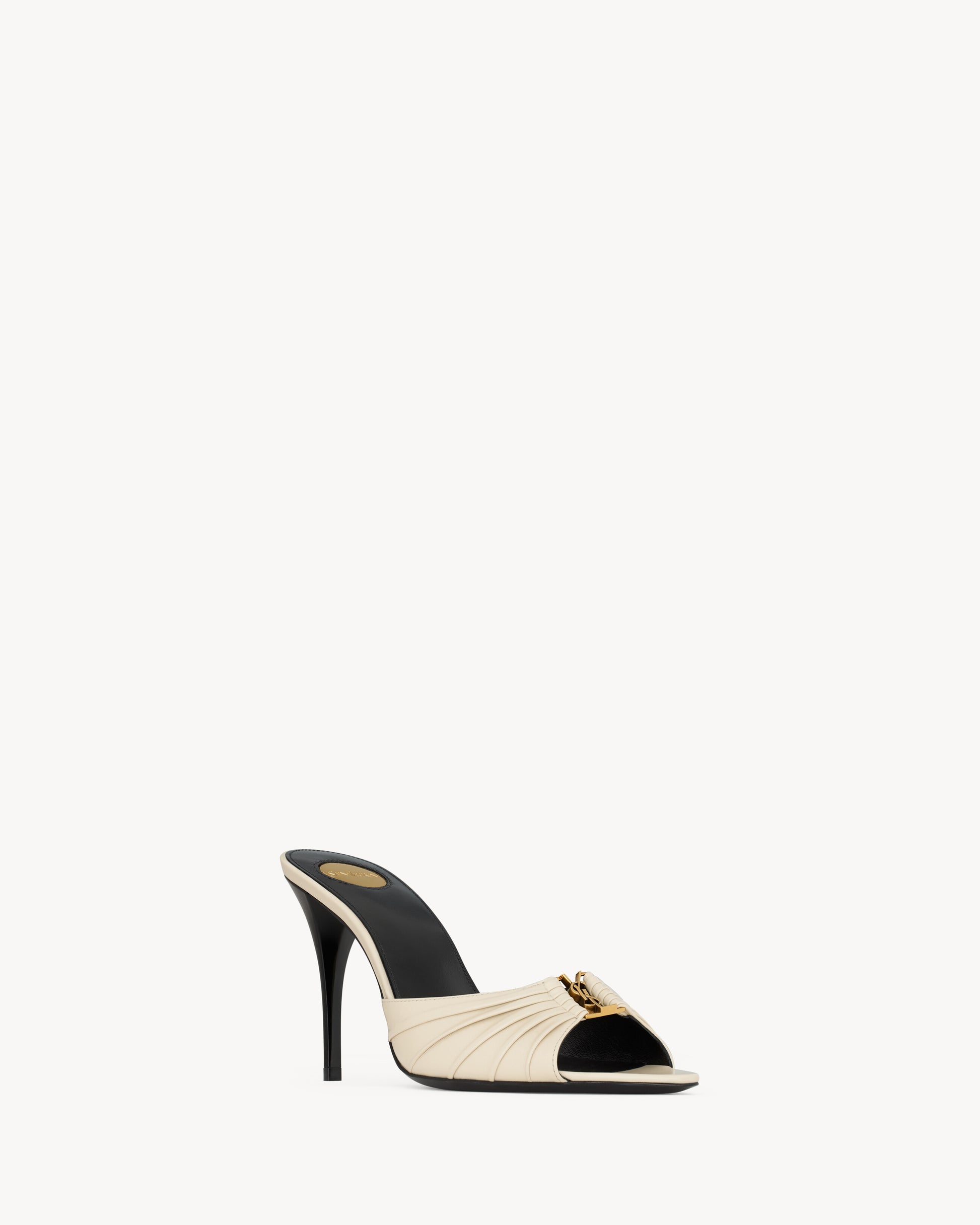 BABYLONE mules in smooth leather