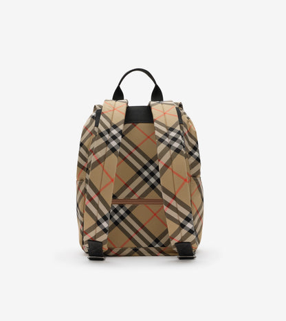 Check Backpack in Sand beige