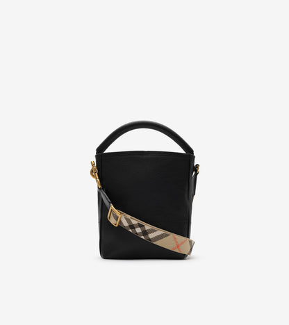 Mini B Clip Bucket Bag in Black