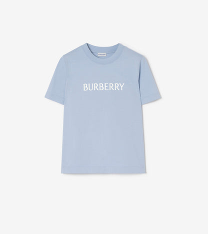 Logo Cotton T-shirt in Bouquet pink