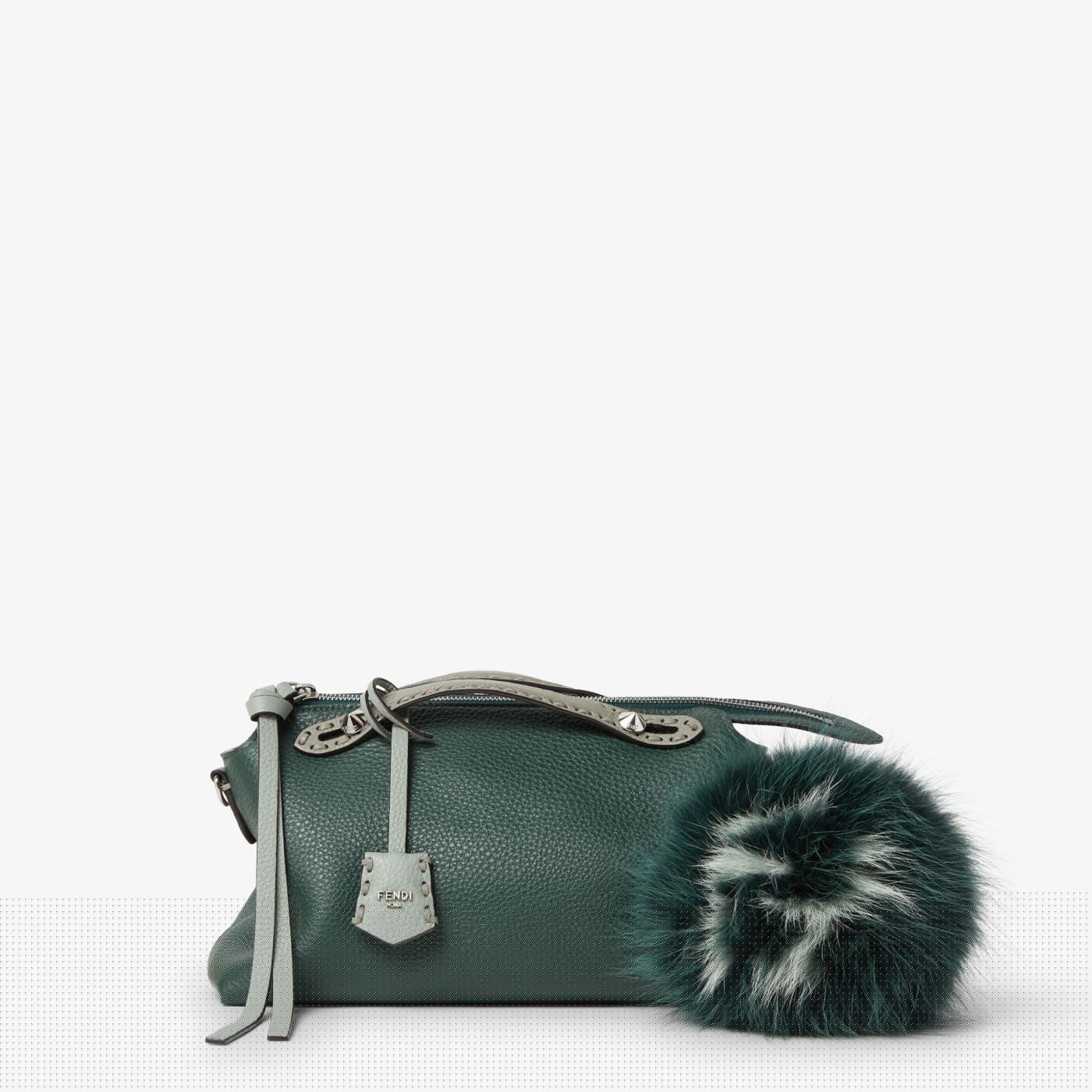 Pompom Charm Green fox fur charm