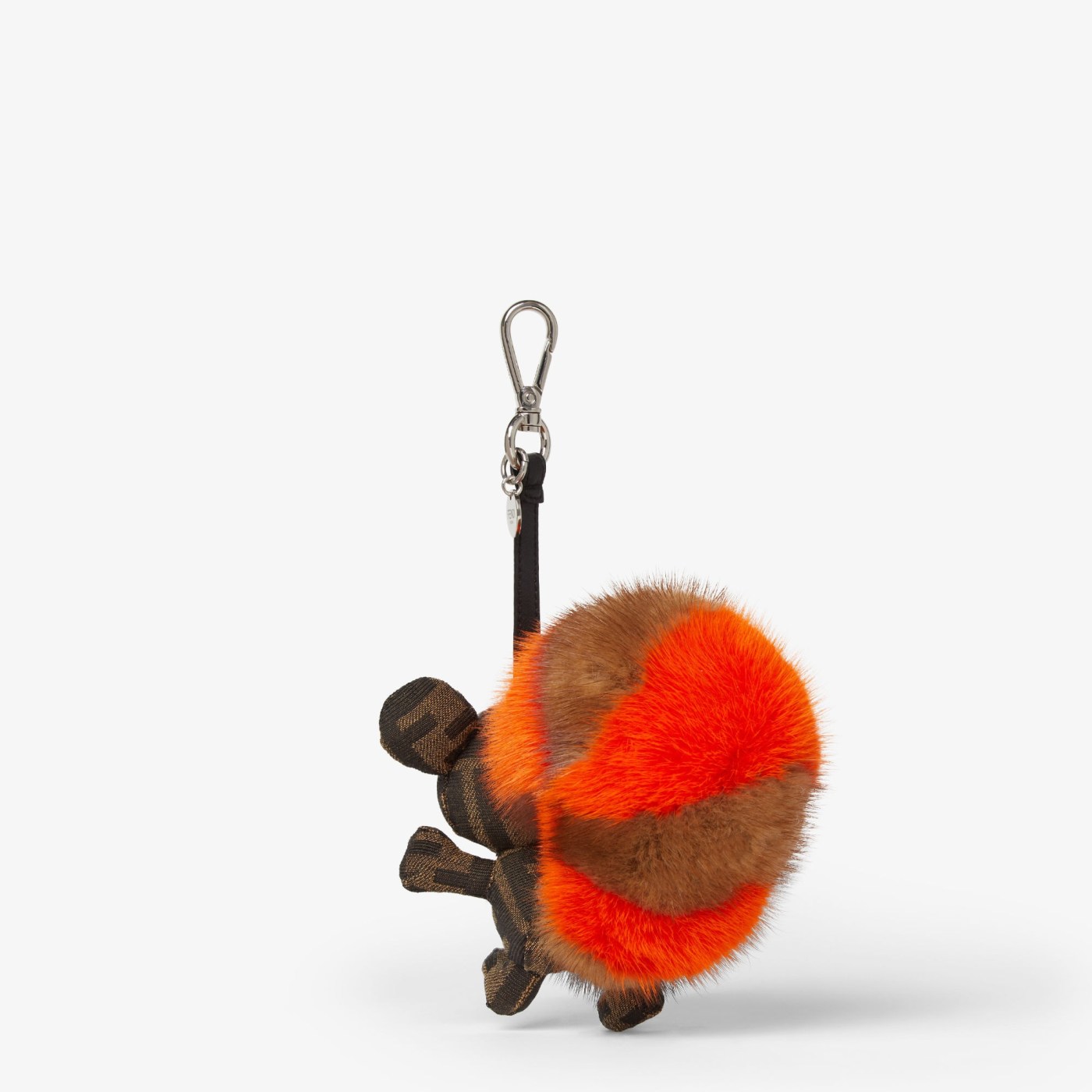 Fendi Furrette Charm Multicolored mink and FF Canvas charm