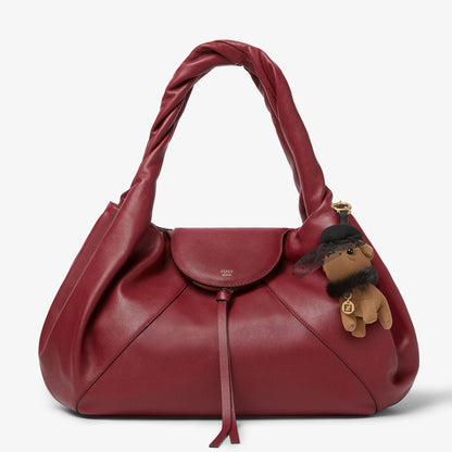 Fendi Igloo Charm Brown fabric and mink charm