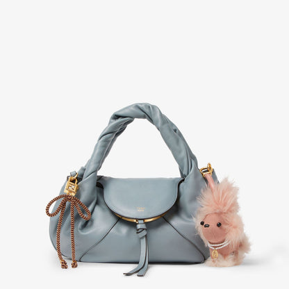 Fendi Lola Charm Pink shearling and fabric charm