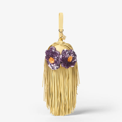 Bag Bugs Charm Yellow nappa leather charm