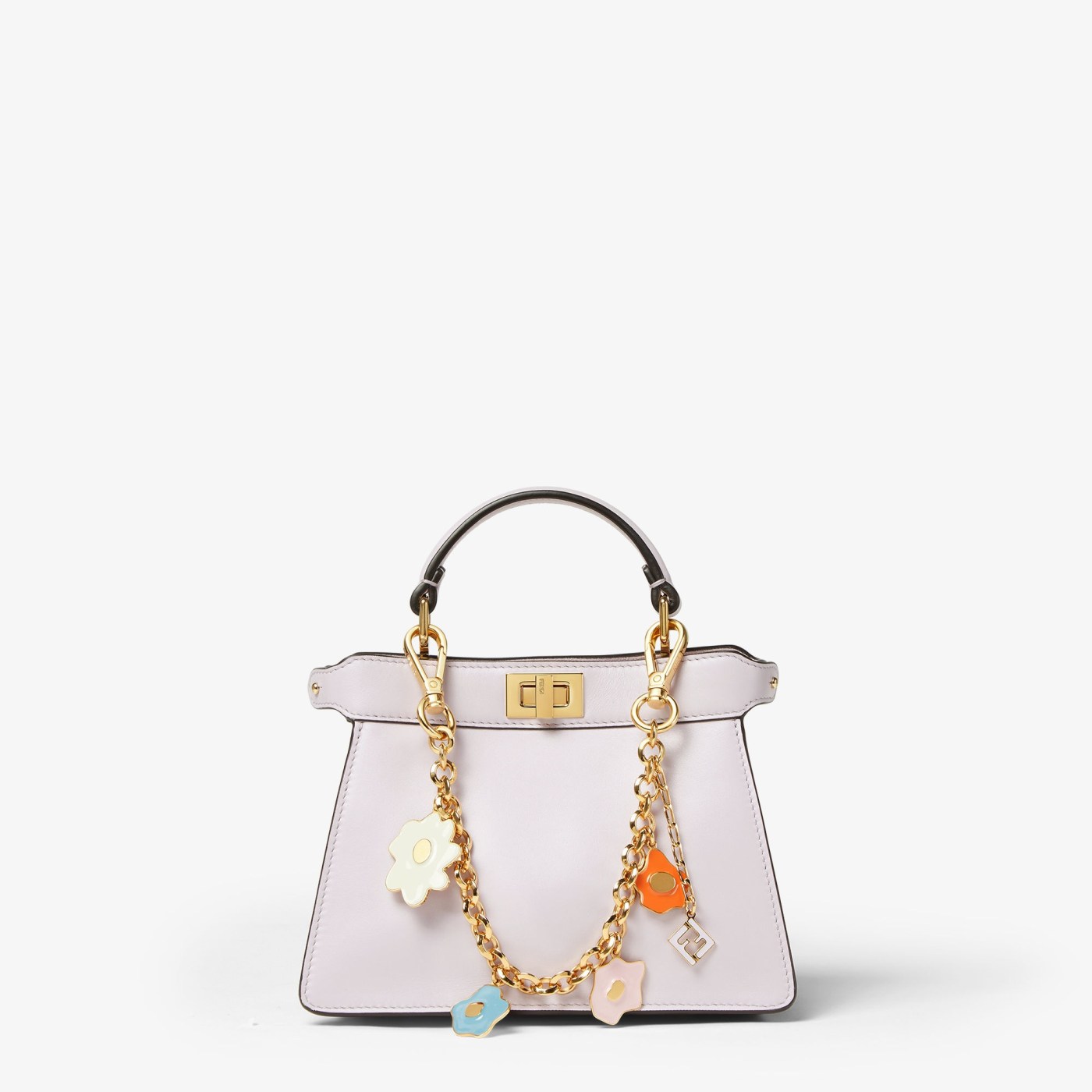 Sunny Side Flowers Chain Charm Gold-colored metal charm