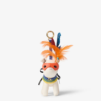 Ita Fendi Charm Multicolor leather and feather charm