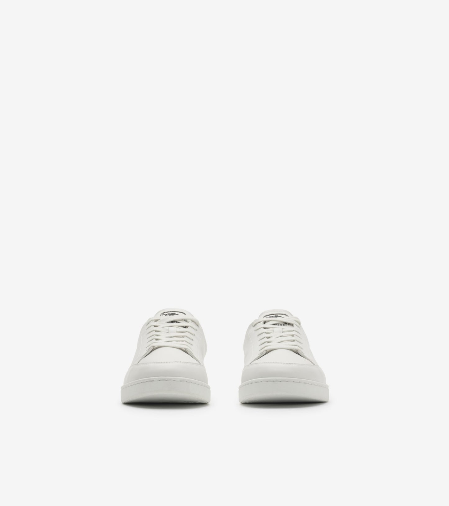 Leather Set Sneakers in White/sand beige
