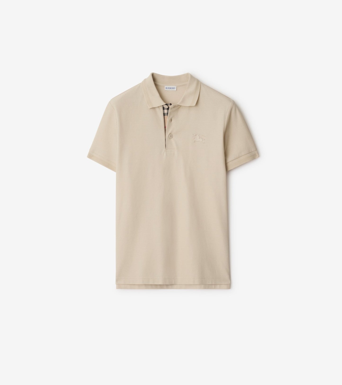 Cotton Polo Shirt in Clay brown