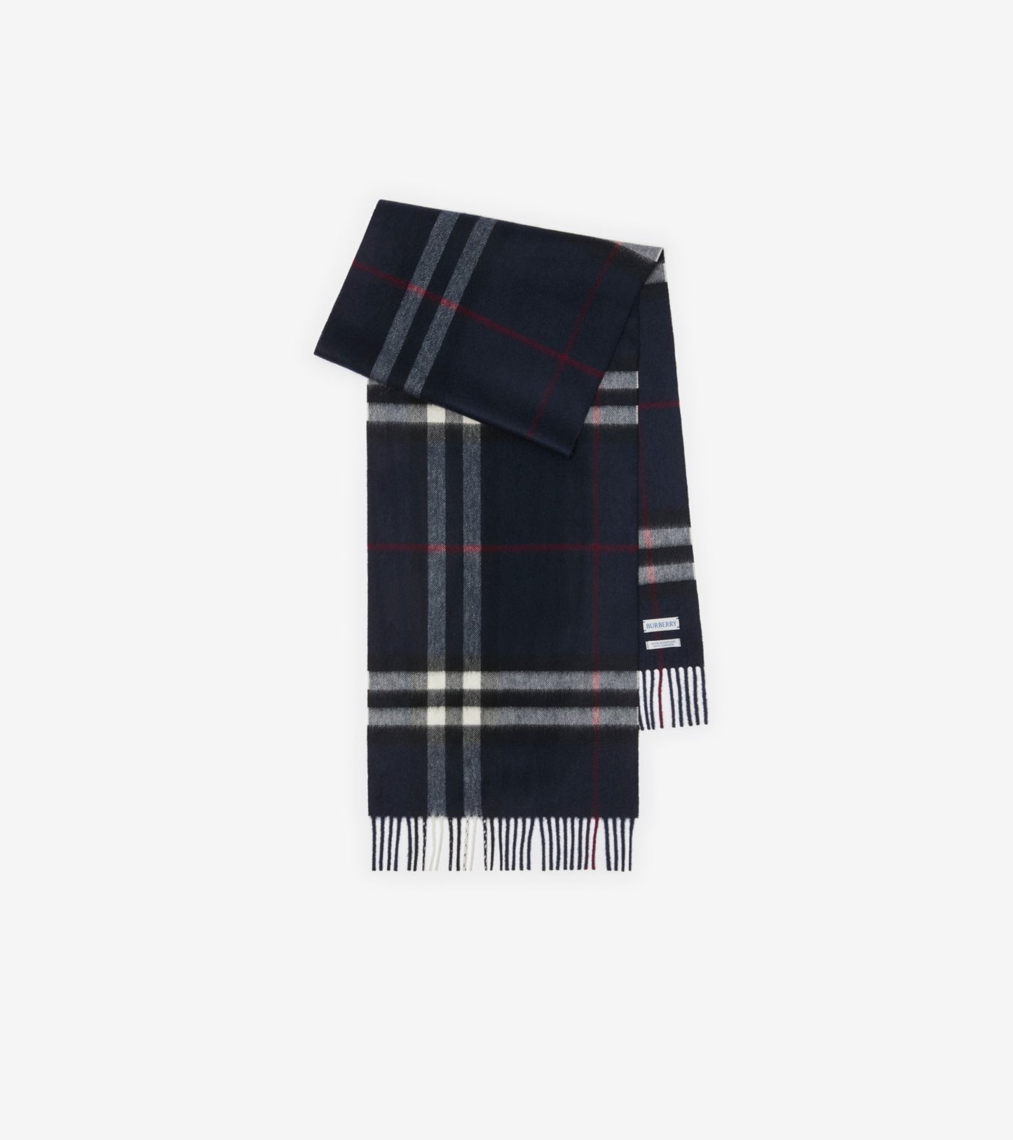 Check Cashmere Scarf in Bow pink