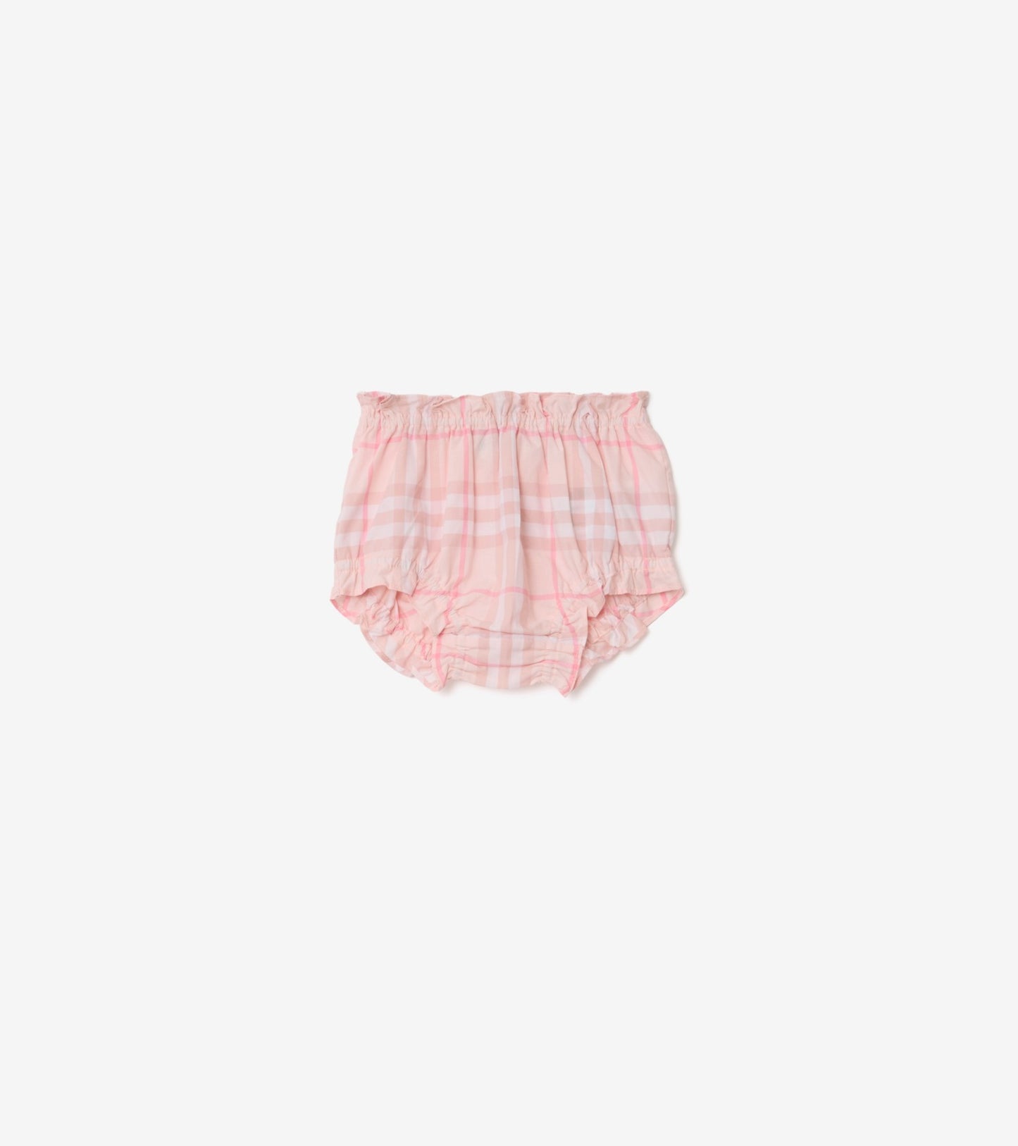 Check Cotton Dress with Bloomers in Ice pink - Children