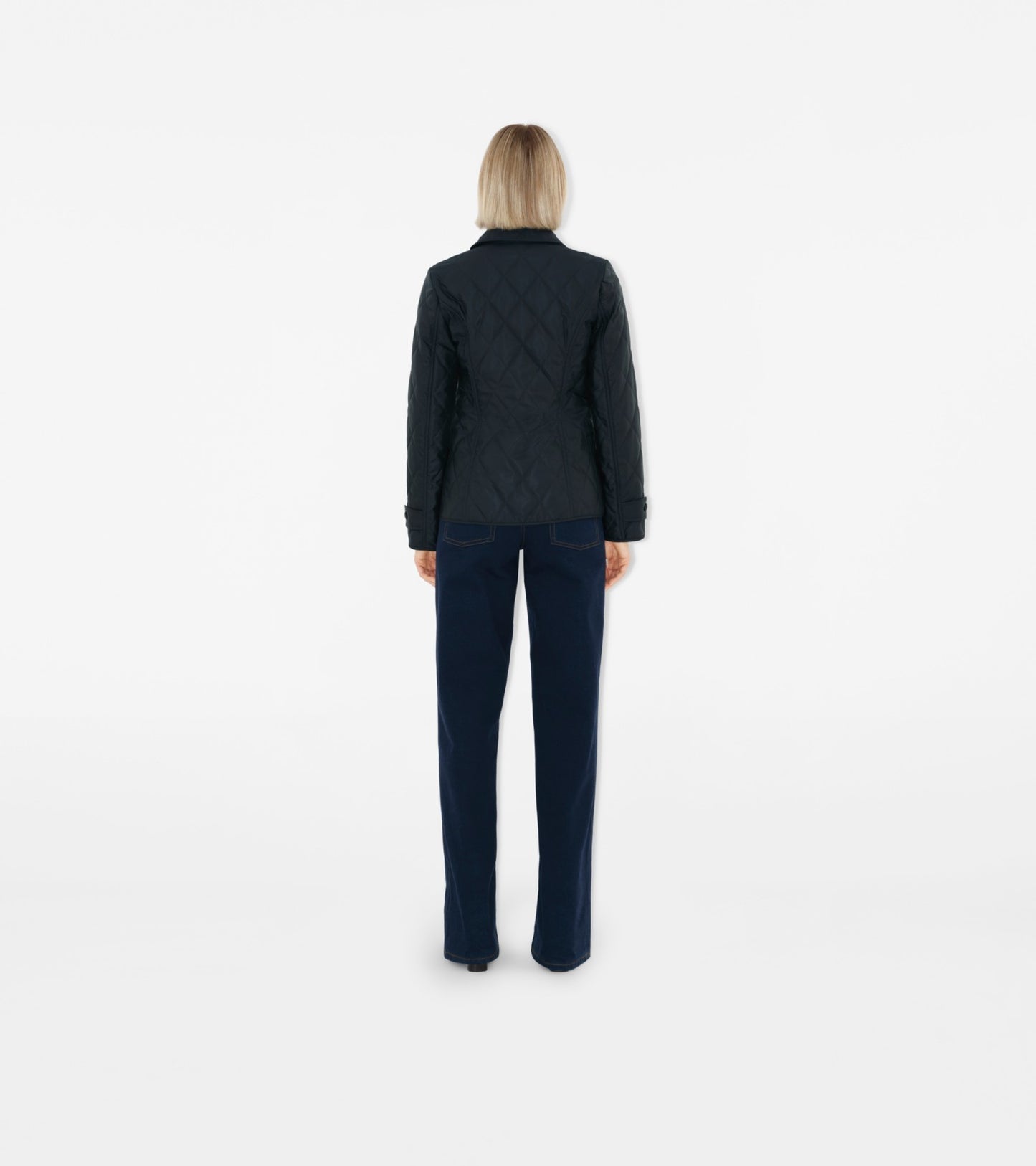 Quilted Thermoregulated Fernleigh Jacket in Midnight black