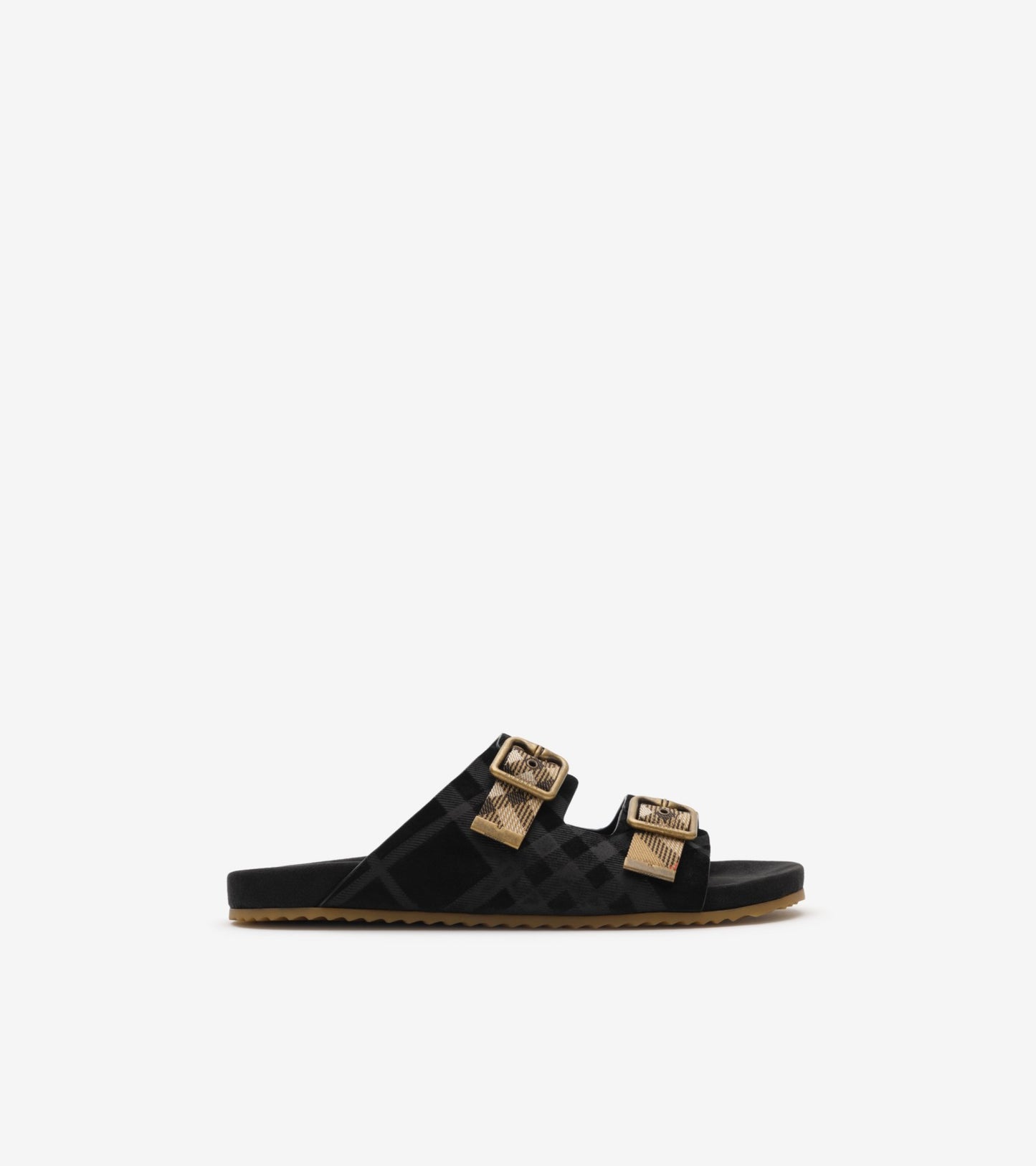 Check Denim Urchin Sandals in Navy