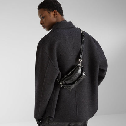 Fendi Lui Small Black inlaid hagfish leather bag
