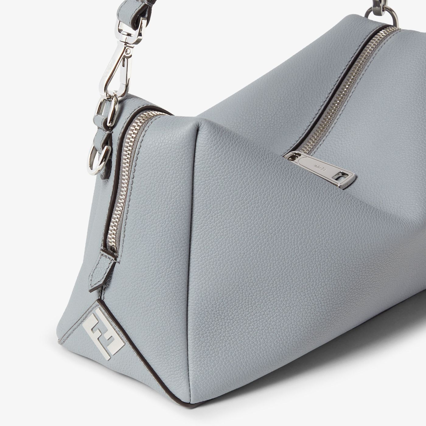 Fendi Lui Medium Light gray leather bag