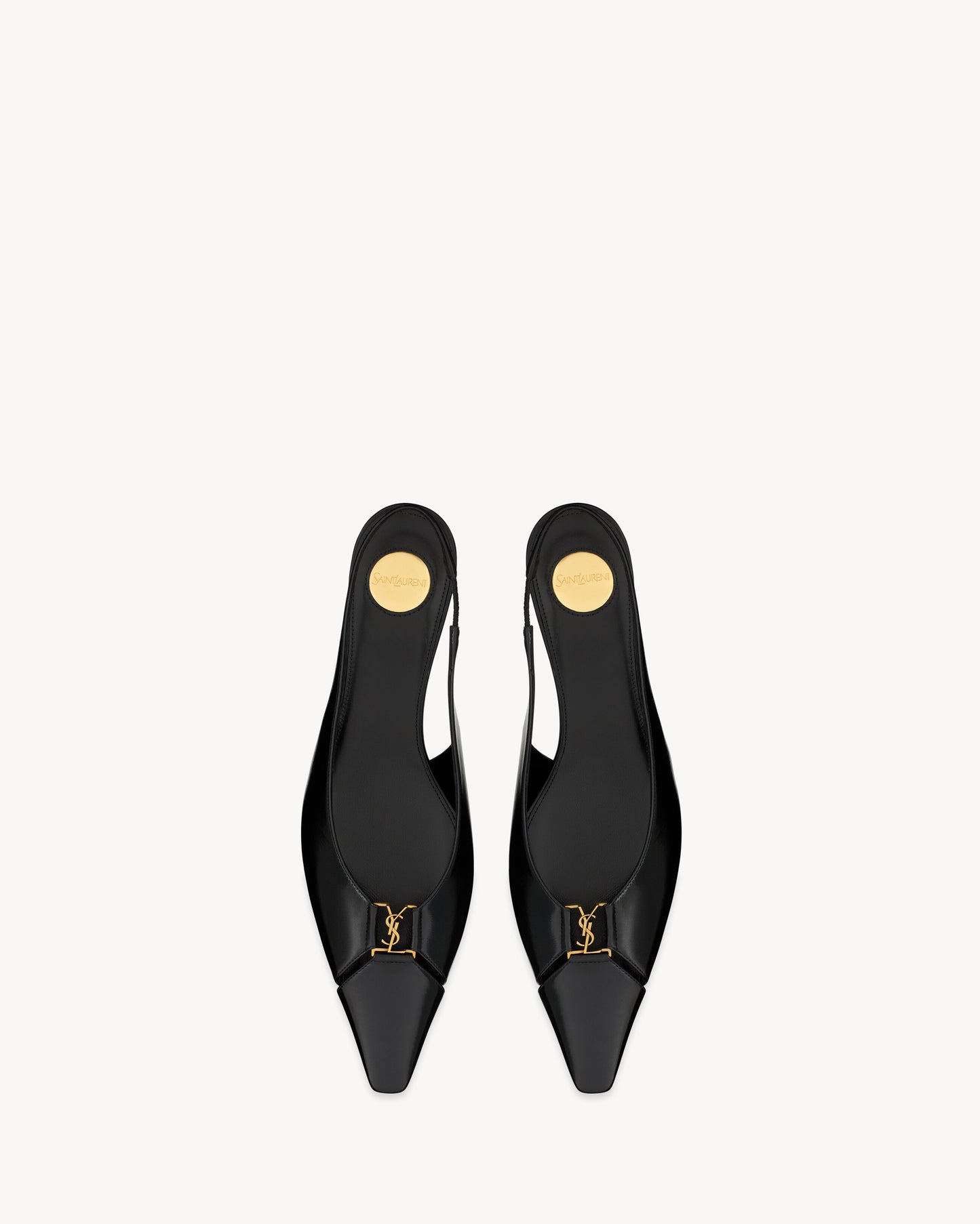 BABYLONE slingback flats in smooth leather
