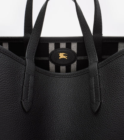 Mini Reversible Bloomsbury Tote in Black/calico beige