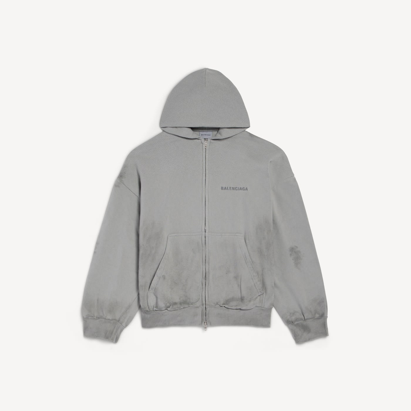 Balenciaga back regular fit zip-up hoodie