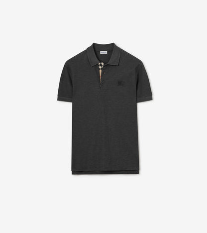 Cotton Polo Shirt in Clay brown