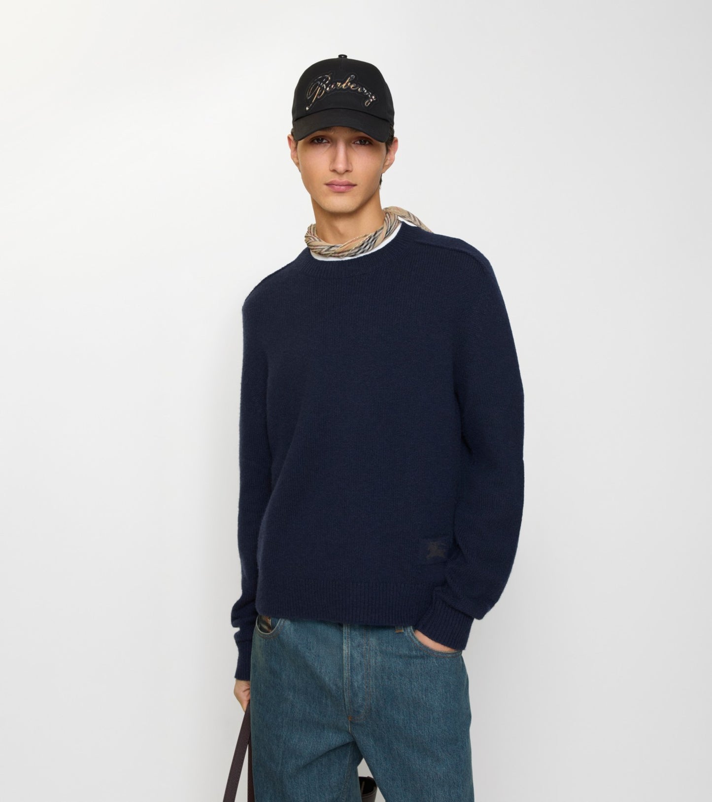 Cashmere Sweater in Silhouette blue