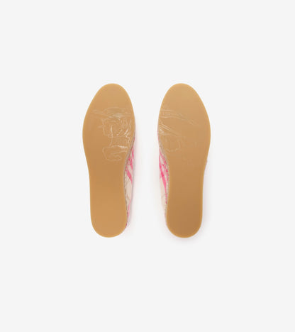 Check Mews Espadrilles in Aubergine purple