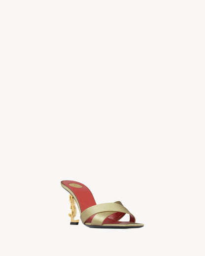 OPYUM mules in satin crepe