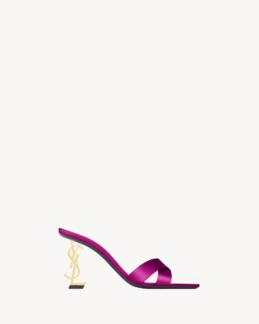 OPYUM mules in satin crepe