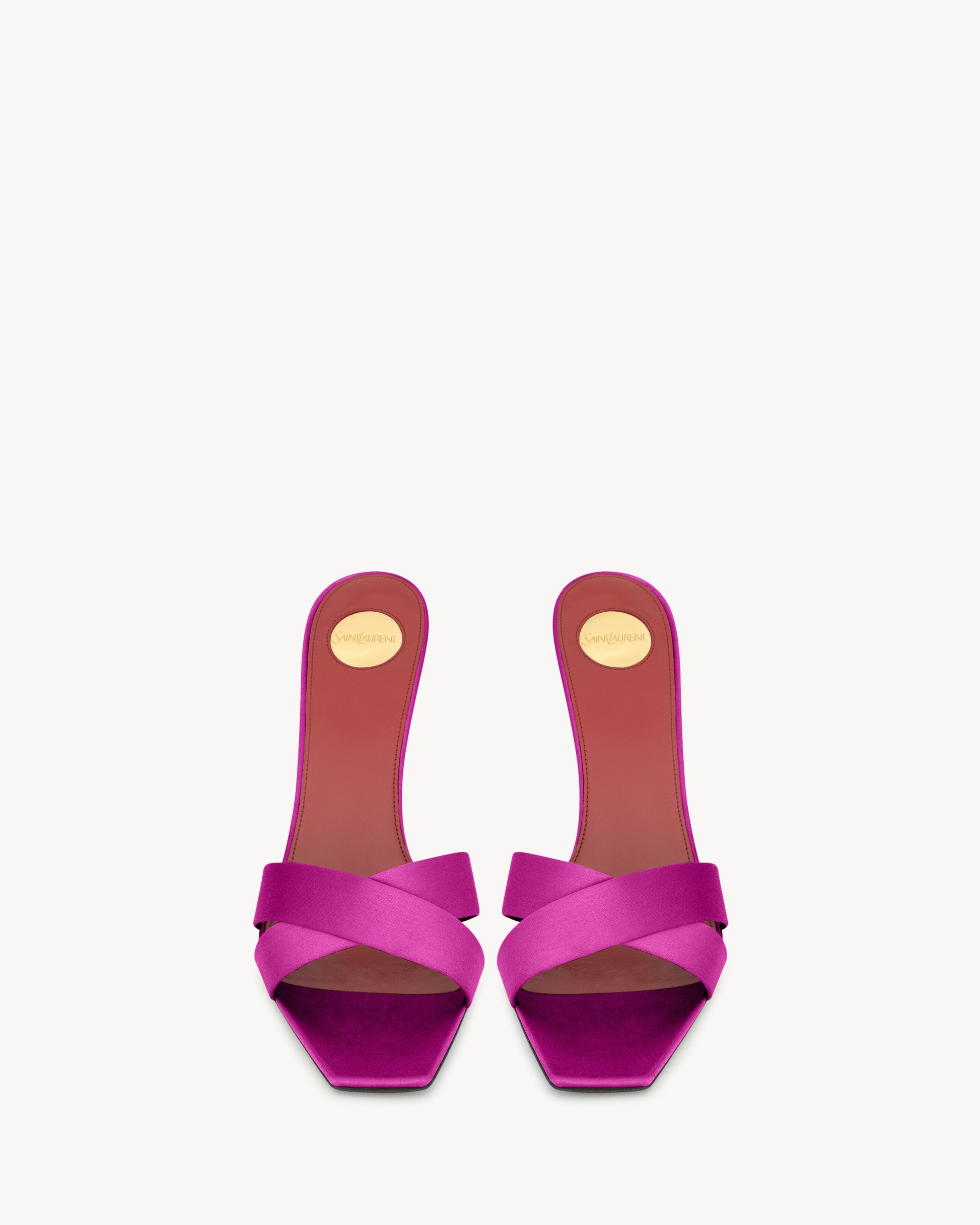 OPYUM mules in satin crepe