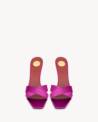 OPYUM mules in satin crepe