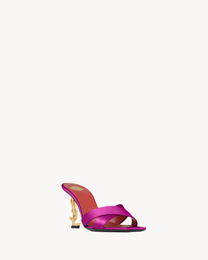 OPYUM mules in satin crepe