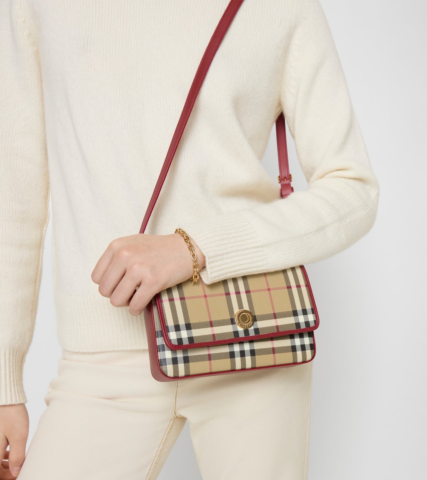 Hampshire Bag in Archive beige/ruby red
