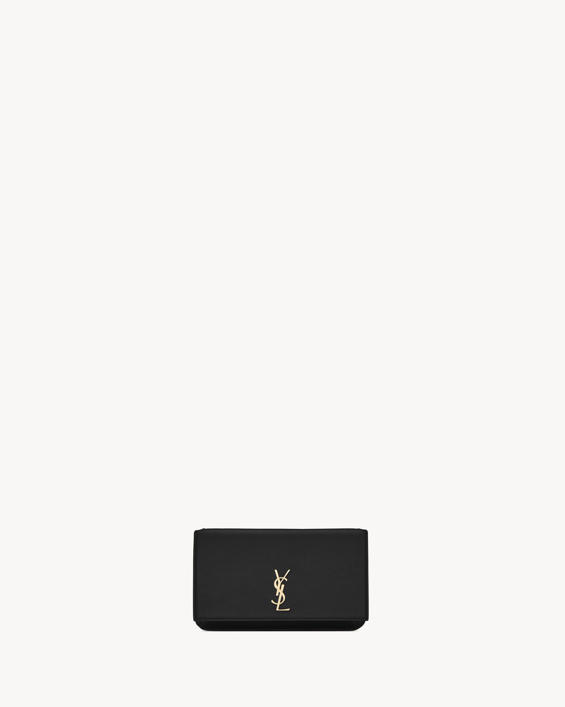 CASSANDRE phone holder in smooth leather