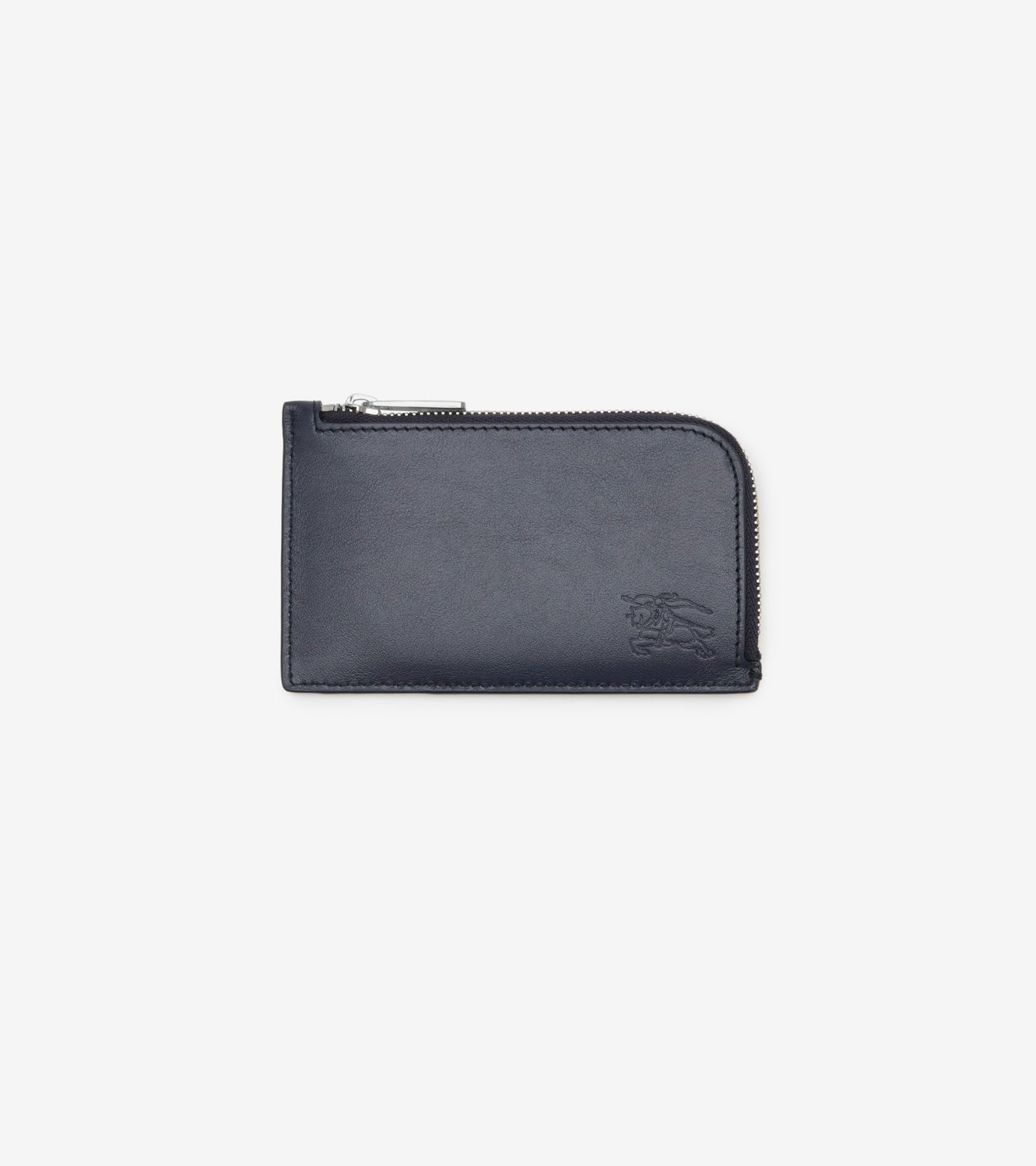 Pop Check Zip Card Case in Midnight blue