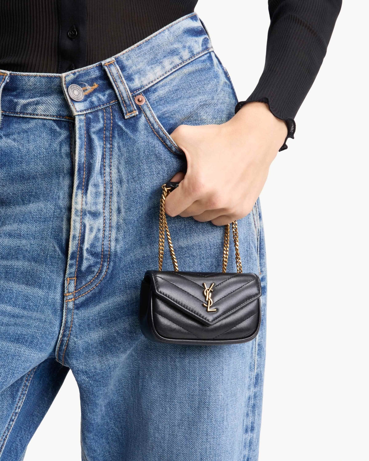 LOULOU micro bag in lambskin