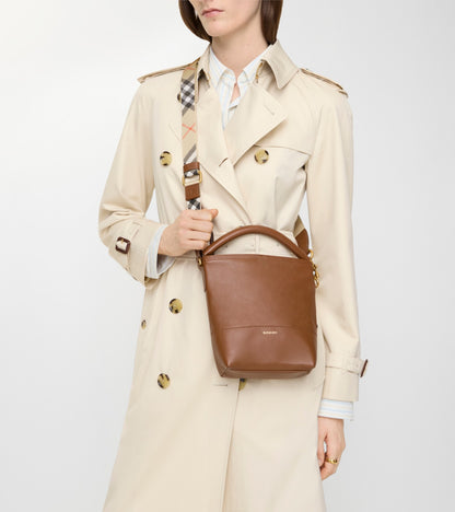 Mini B Clip Bucket Bag in Hazel brown