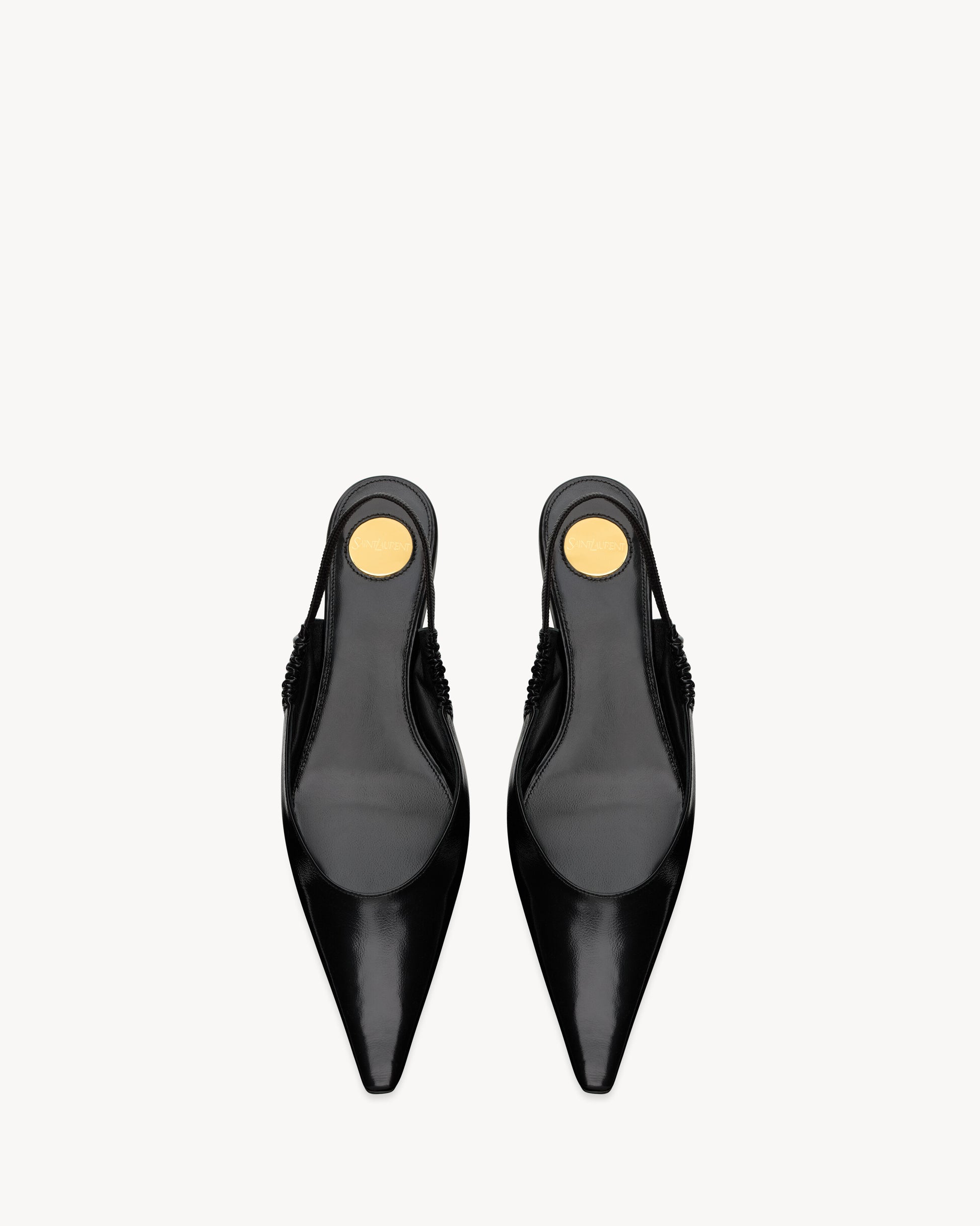 ANNE-MARIE slingback flats in smooth leather