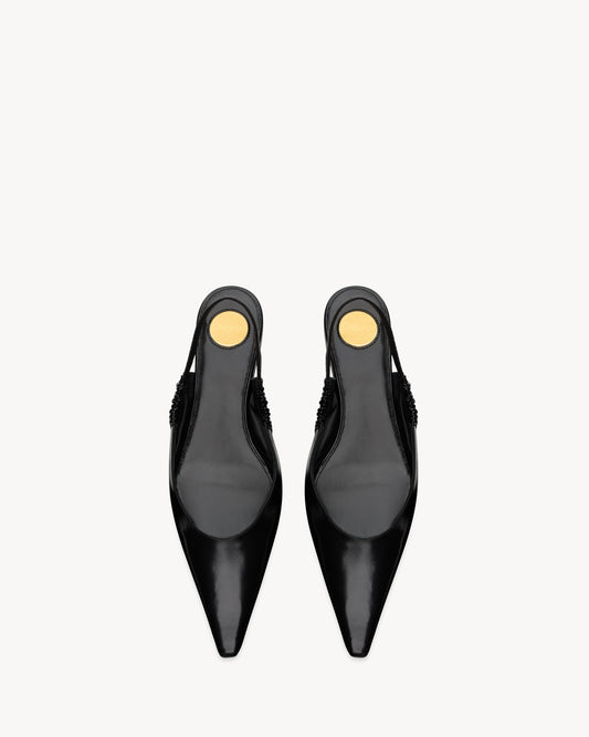 ANNE-MARIE slingback flats in smooth leather