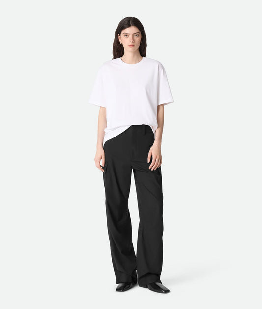 Fine Wool Cargo Trousers