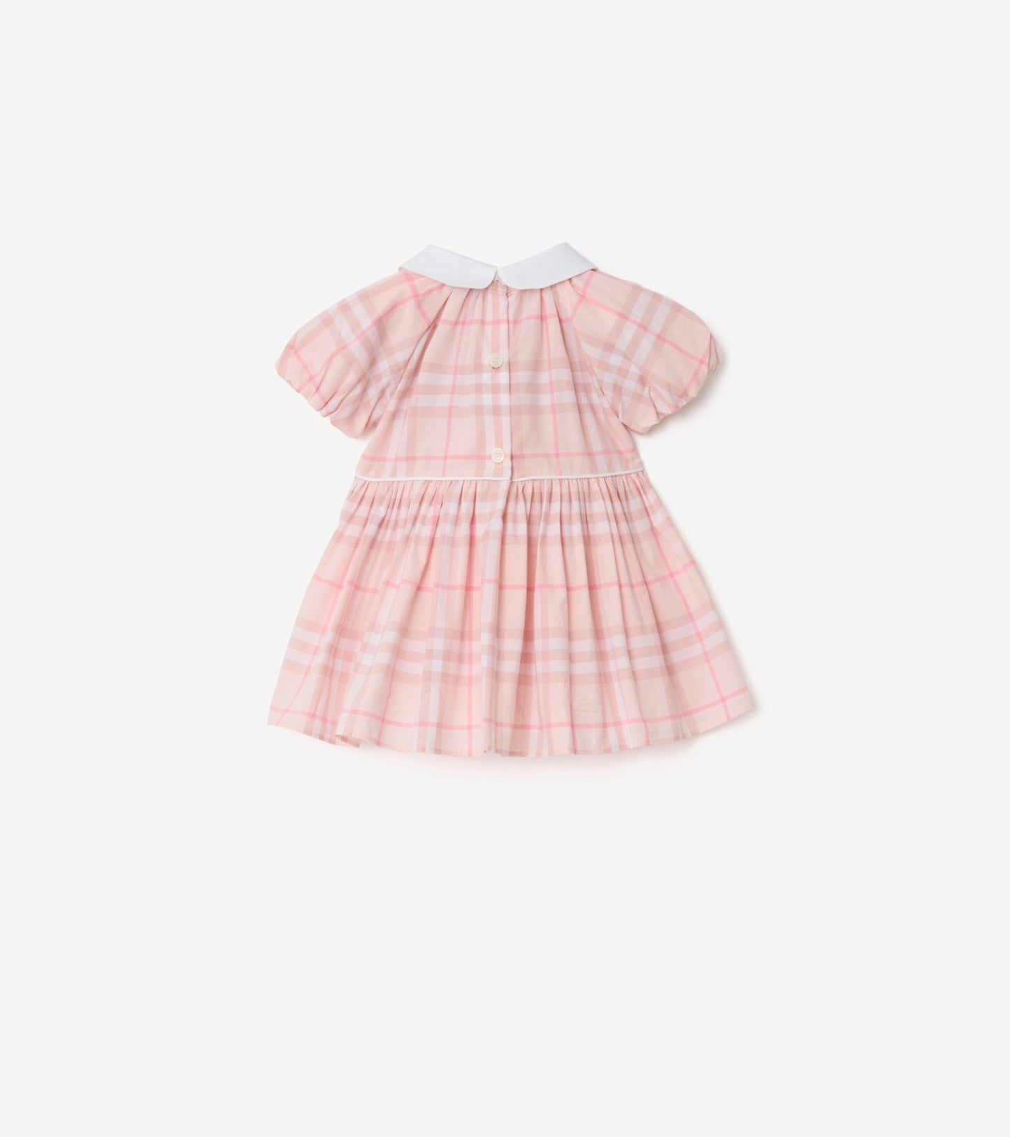 Check Cotton Dress with Bloomers in Ice pink - Children