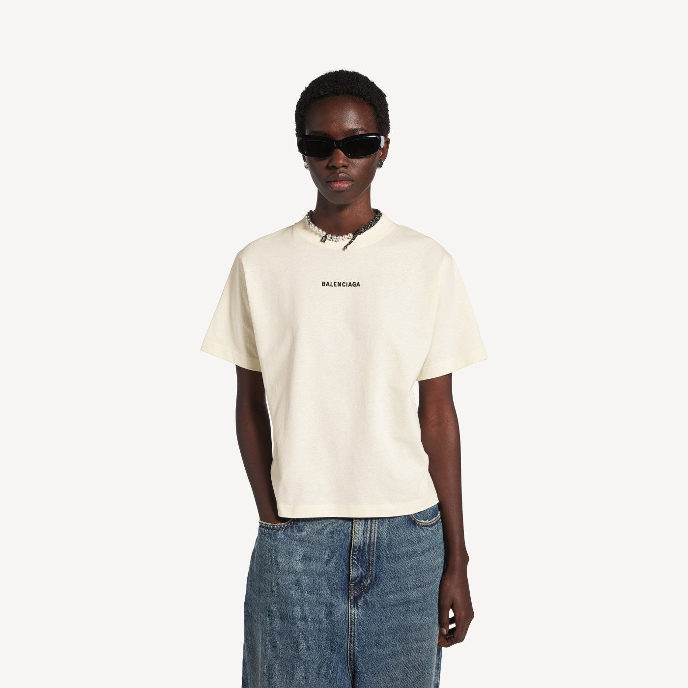 Balenciaga back medium fit t-shirt
