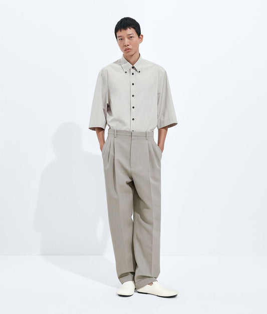 Wool Melange Trousers