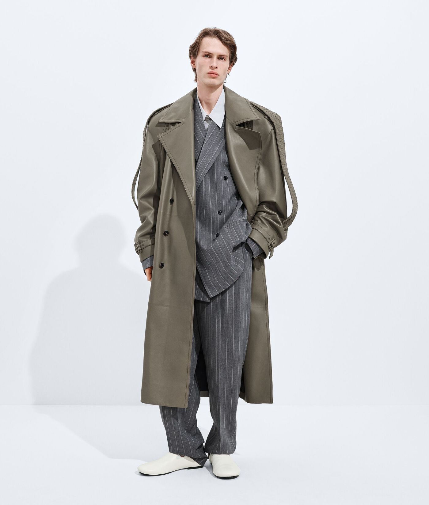 Light Wool Pinstripes Trousers