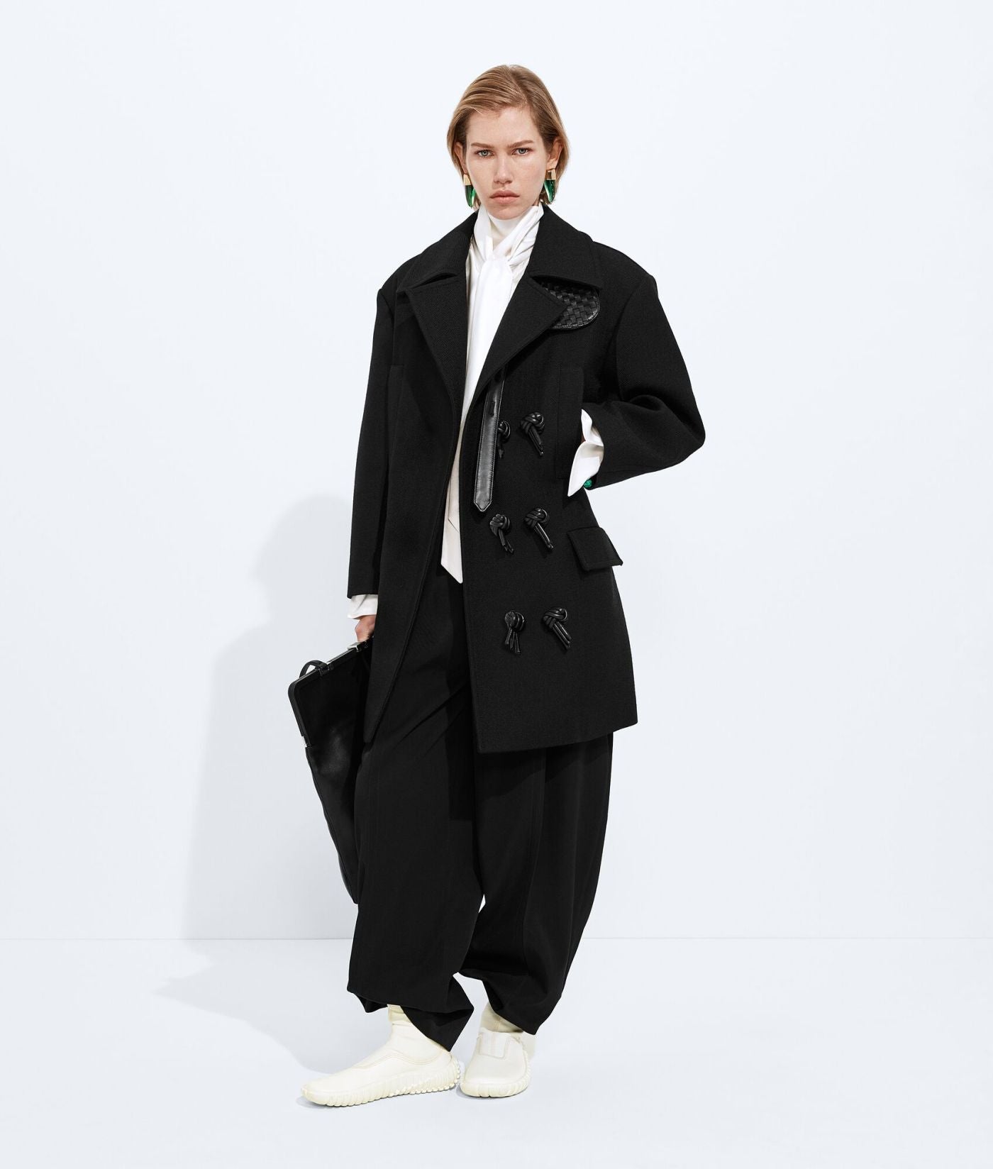 Wool And Nylon Trousers