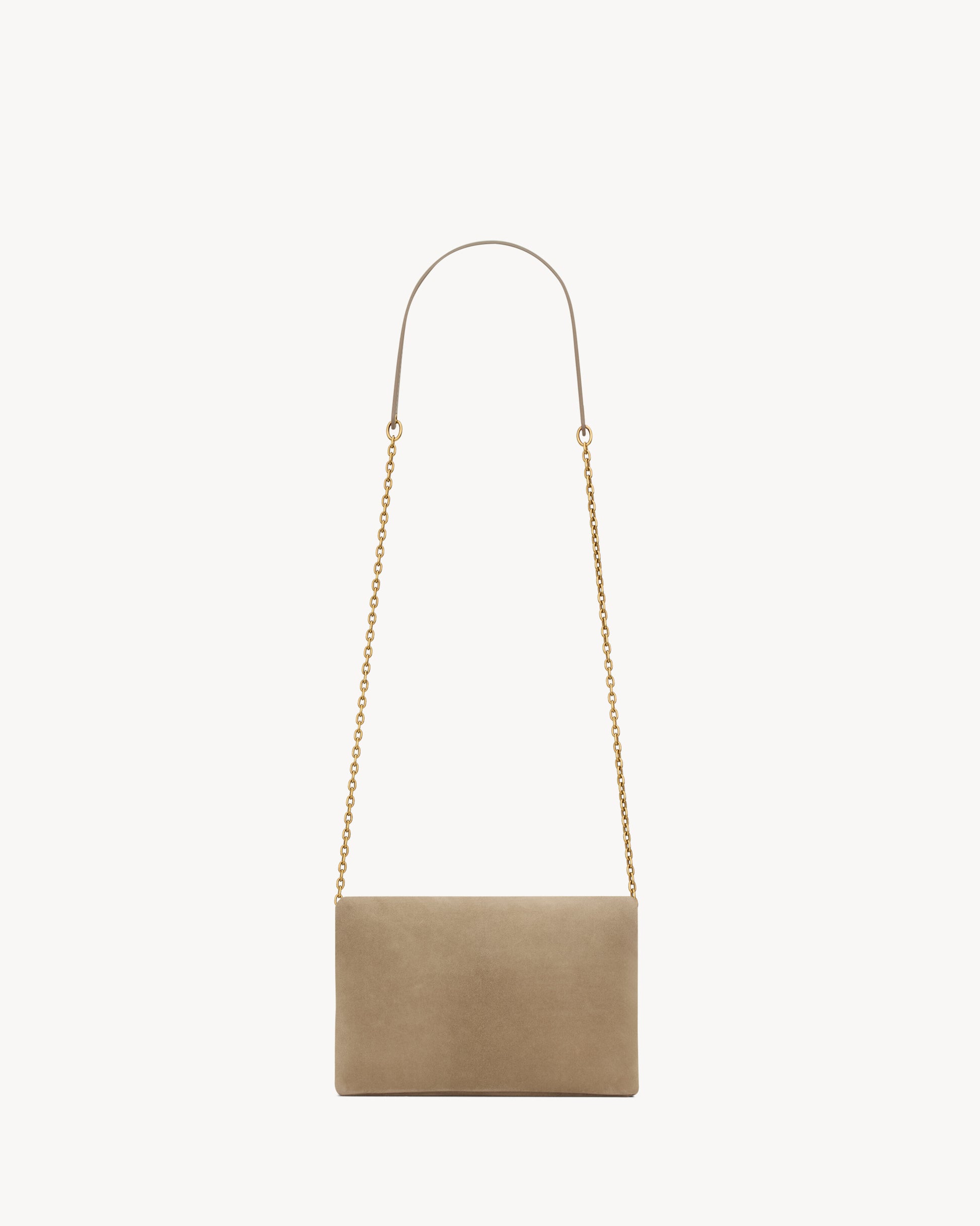 CASSANDRE small chain pouch in suede