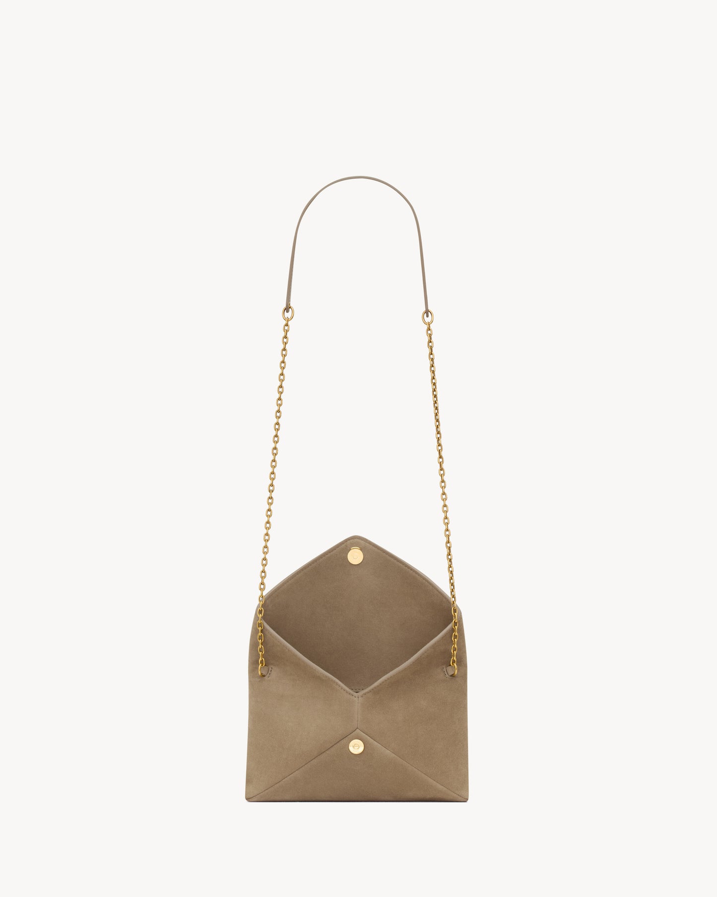CASSANDRE small chain pouch in suede